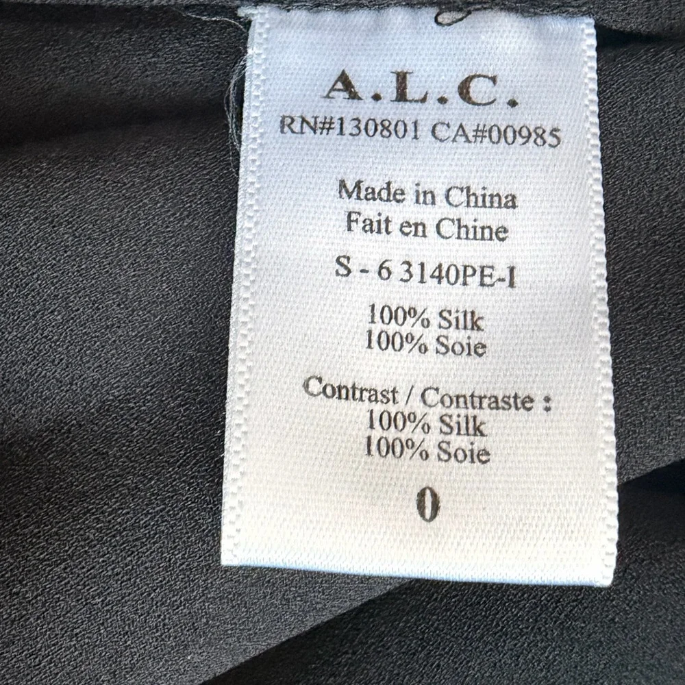 A.L.C. Asymmetrical Navy Plaid Mini Skirt